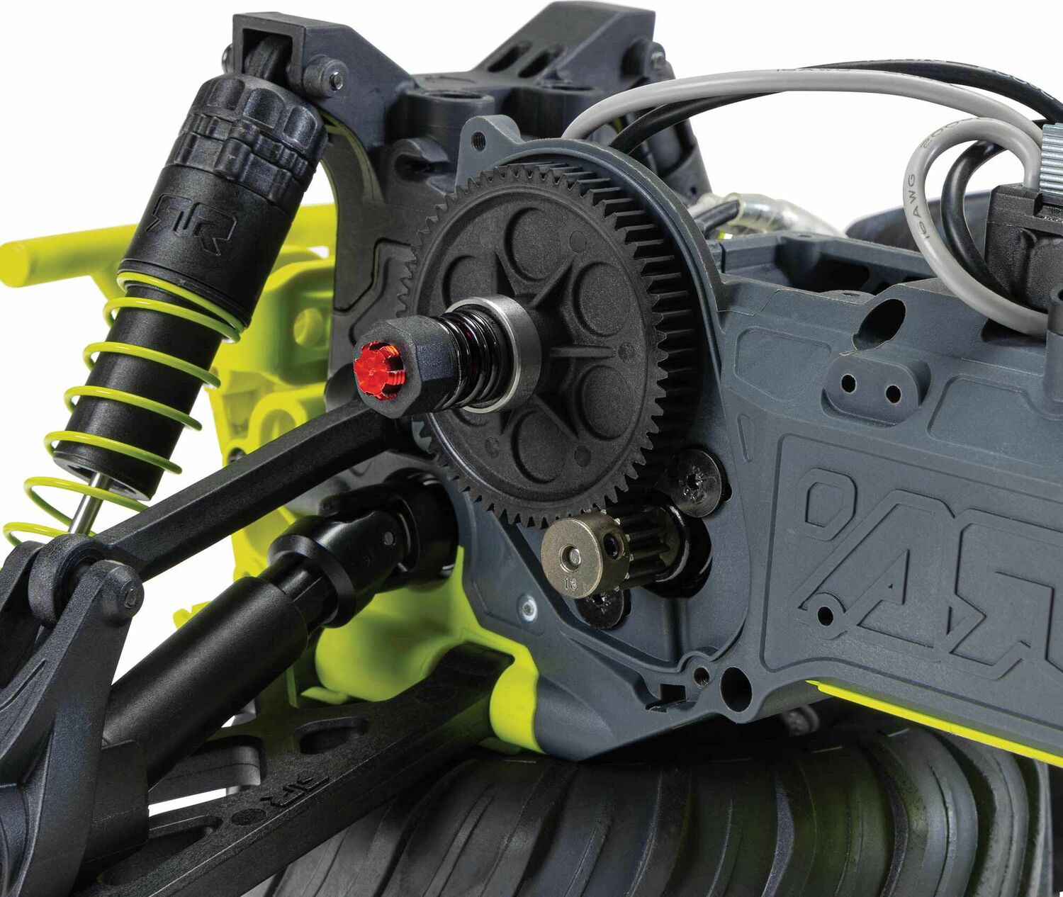 1/10 GORGON 4X2 MEGA 550 Brushed Monster Truck RTR with Battery & Charger, Yellow